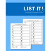 List it! Activity book for Dementia Patients: Anti Memory loss and improved recall workbook for Dementia sufferers - Paperback