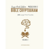 Large Print Edition Puzzle Book 3 Bible Cryptogram: Cryptograms Bible, Bible Cryptogram Puzzle Books, Bible Cryptograms, Bible Verse Cryptograms - Paperback
