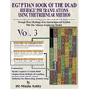 EGYPTIAN BOOK OF THE DEAD HIEROGLYPH TRANSLATIONS USING THE TRILINEAR METHOD Volume 3: Understanding the Mystic Path to Enlightenment Through Direct R - Paperback