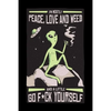 I Am Mostly Peace Love And Weed And A Little F*ck Yourself: Cannabis Graphic Jorunal Book For Marijuana Smoker 120 Pages DINA5 - Paperback