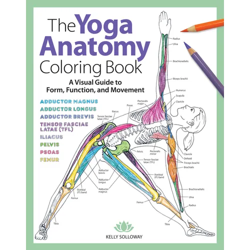 Yoga Anatomy Coloring Book: A Visual Guide to Form, Function, and Movement - An Educational Anatomy Coloring Book for Medical Students, Yoga Teach - Paperback