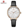 Stylish Womens Elegant With Double Zircon And Two Chronometer Day And Date Luxury Watch