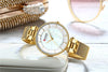 Women's Luxury Watches In Excellent Background And Zircon Designs Business Style Wristwatch Perfect Gift For Her