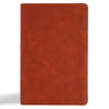 CSB Large Print Personal Size Reference Bible, Digital Study Edition, Burnt Sienna Leathertouch, Indexed - Imitation Leather