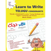 Learn to Write TELUGU CONSONANTS: Telugu Varnamala (consonants) Words TELUGU CONSONANTS Letter Tracing Workbook with English Translations and Pictures - Paperback
