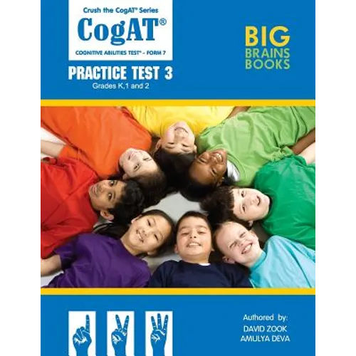 Crush the CogAT: Form 7 Practice Test 3 (Grades K, 1, and 2) - Paperback