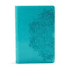 KJV Large Print Personal Size Reference Bible, Teal Leathertouch - Imitation Leather