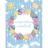 Composition Notebook: Tropical Beach Design, Collage Ruled Pages - Paperback