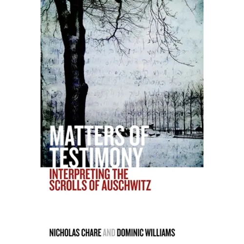 Matters of Testimony: Interpreting the Scrolls of Auschwitz - Paperback