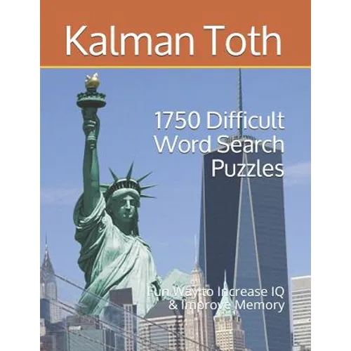 1750 Difficult Word Search Puzzles: Fun Way to Increase IQ & Improve Memory - Paperback