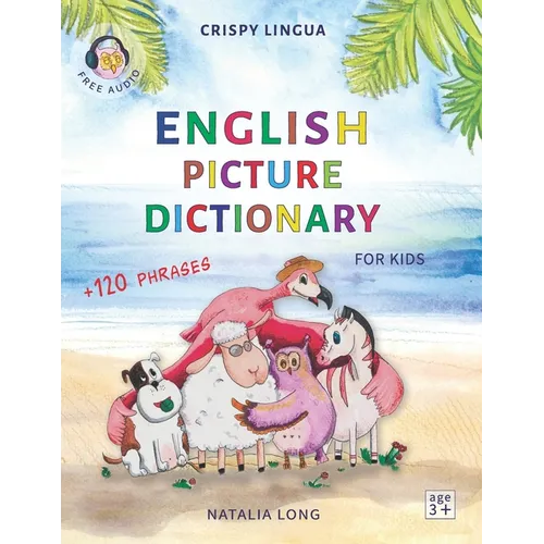 English Picture Dictionary for kids: A board game, colors, numbers, shapes, ABC, first words and phrases - Paperback