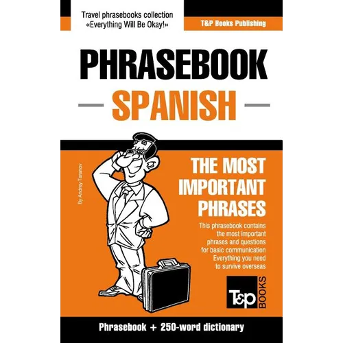 English-Spanish phrasebook and 250-word mini dictionary - Paperback