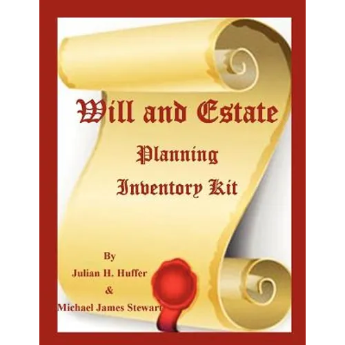 Will and Estate Planning Inventory Kit - Paperback