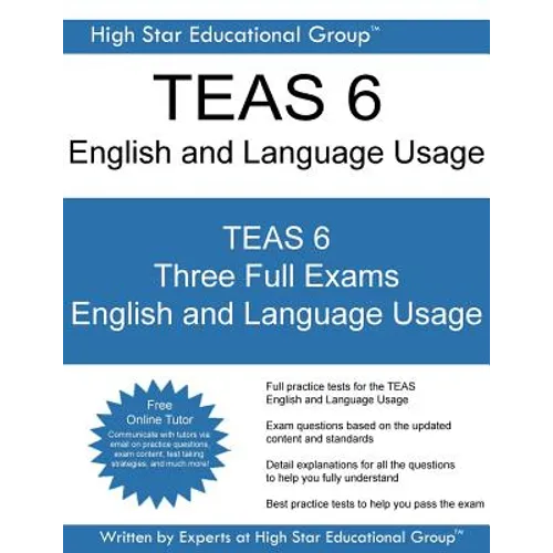 TEAS 6 English and Language Usage: TEAS Exam English and Language Usage - Free Online TEAS Tutor - Paperback