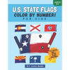 U.S. State Flags: Color By Number For Kids: Bring The 50 Flags Of The USA To Life With This Fun Geography Theme Coloring Book For Childr - Paperback