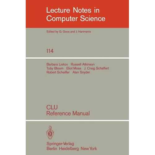 Clu: Reference Manual - Paperback