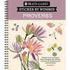 Brain Games - Sticker by Number: Proverbs (28 Images to Sticker) - Spiral