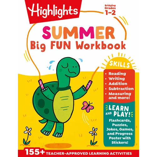 Summer Big Fun Workbook Bridging Grades 1 & 2: Summer Learning Prep for Spelling, Reading Comprehension, Language Arts and More, 1st Grade to 2nd Grad - Paperback