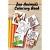 Zoo Animals Coloring Book: size 6 x 9 in for girls and boys aged 2 to 6 years old - Paperback