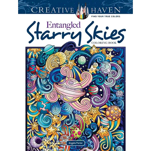 Creative Haven Entangled Starry Skies Coloring Book - Paperback