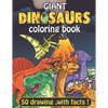 Giant Dinosaurs coloring book: 100 full page Dinosaurs with facts. coloring pages for adult kids and teens. - Paperback