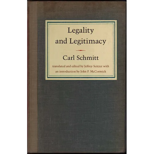 Legality and Legitimacy - Paperback