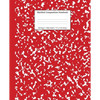 Marbled Composition Notebook: Red Marble Wide Ruled Paper Subject Book - Paperback