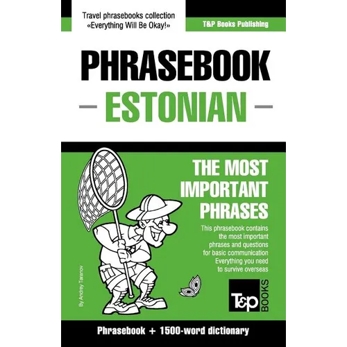 English-Estonian phrasebook & 1500-word dictionary - Paperback