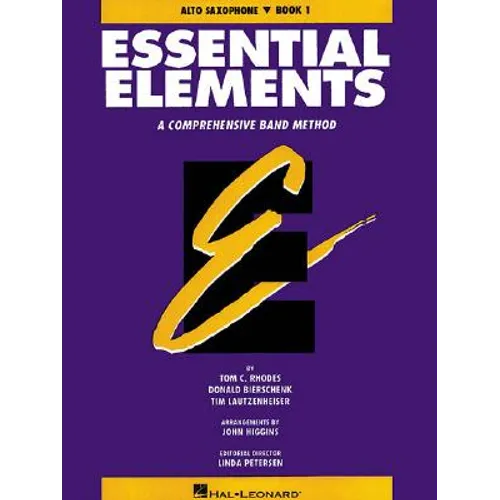 Essential Elements for E Flat Alto Saxophone, Book 1 Concert Band Method Sheet Music with Rhythm Studies, Duets, Full Band Arrangements, Music History - Paperback