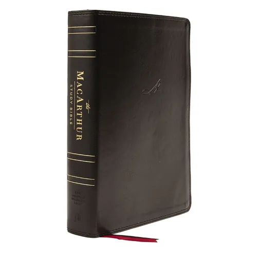 Nasb, MacArthur Study Bible, 2nd Edition, Leathersoft, Black, Comfort Print: Unleashing God's Truth One Verse at a Time - Imitation Leather