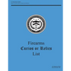 Firearms Curios or Relics List - Paperback