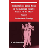 Incidental and Dance Music in the American Theatre from 1786 to 1923: Volume 1, Introduction and Chronology (hardback) - Hardcover