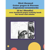 Bird themed Color pages & Picross Japanese-crosswords.: [2 in 1 Bundle] over hundred pages activity book for teens and adults. - Paperback