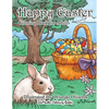 Happy Easter Coloring Book for Adults: An Adult Coloring Book of Easter with Spring Scenes, Easter Eggs, Cute Bunnies, and Relaxing Patterns and Desig - Paperback