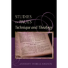 Studies in Paul's Technique and Theology - Paperback