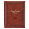 NLT Family Heritage Bible, Large Print Family Devotional Bible for Study, New Living Translation Holy Bible Faux Leather Hardcover, Additional Interac - Leather