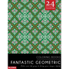Fantastic Geometric Coloring Books: Stress relief coloring books for adults with 24 Stunning Geometric Grayscale Images - Paperback