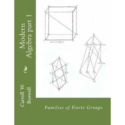 Modern Algebra part 1: Families of Finite Groups - Paperback