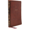 Nkjv, Thinline Bible, Large Print, Leathersoft, Brown, Comfort Print: Holy Bible, New King James Version - Imitation Leather