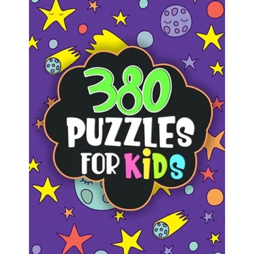 380 puzzles for kids: word Search, sudoku, logic puzzles, math puzzles... fun puzzles for kids age 6,7,8..12, activity workbook to children - Paperback
