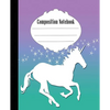 Composition Notebook: Unicorn Composition Notebook Wide Ruled 7.5 x 9.25 in, 100 pages book for kids, teens, school, students and teacher gifts - Paperback
