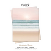 Aesthetic Beach Stationery Paper: Cute Letter Writing Paper for Home, Office, Letterhead Design, 25 Sheets - Paperback