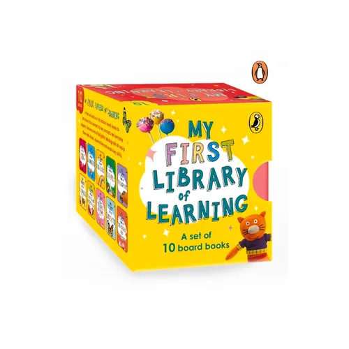 My First Library of Learning: Box Set, Complete Collection of 10 Early Learning Board Books for Super Kids, 0 to 3 Abc, Colours, Opposites, Numbers, A - Boxed Set