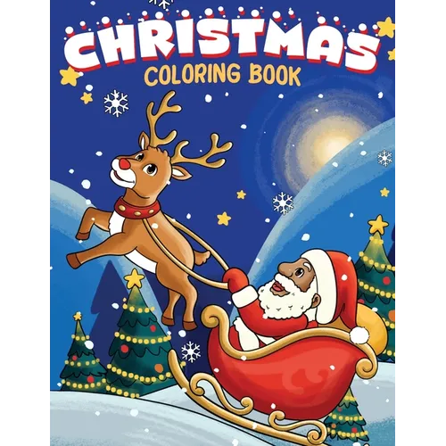 Christmas Coloring Book: Children's Coloring book featuring African-American Santa and children - Paperback