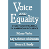 Voice and Equality: Civic Voluntarism in American Politics - Paperback
