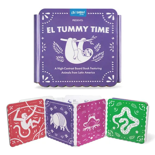 Tummy Time: A High-Contrast Board Book Featuring Animals from Latin America - Board Book