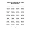 Triplicate and Quadruplicate Letter 7-Letter Words for Scrabble - Paperback