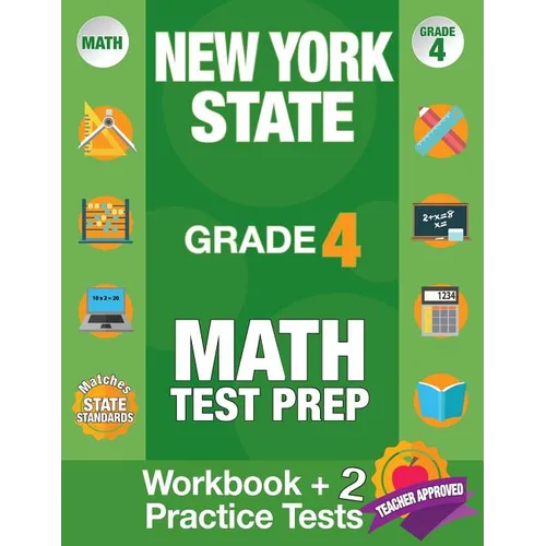 New York State Grade 4 Math Test Prep: New York 4th Grade Math Test Prep Book for the NY State Test Grade 4. - Paperback