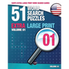 Sam's Extra Large Print Word Search Games - 51 Word Search Puzzles, Volume 1: Brain-stimulating puzzle activities for many hours of entertainment - Paperback