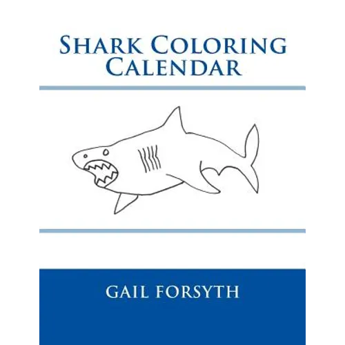 Shark Coloring Calendar - Paperback